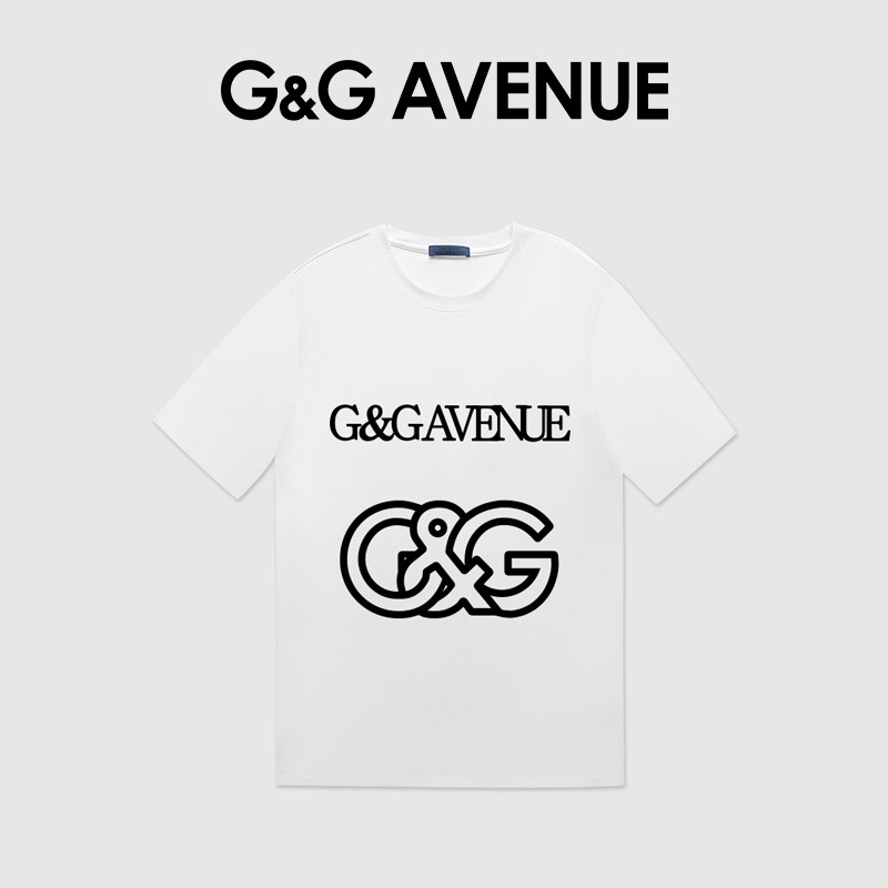 T-Shirt KAOS GUCCI Warna Hitam, Cocok untuk Pria dan Wanita dengan Detail Atasan Putih dan Kerah Bul