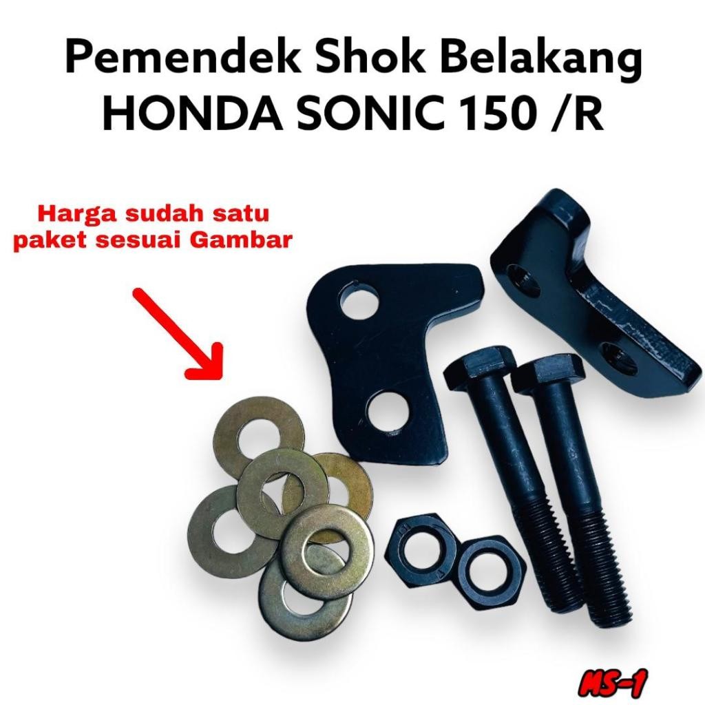 Perendah Shock Belakang Pendek Honda Sonic 150R - Kuat & Nyaman - Cocok untuk Modifikasi | Shockbrea