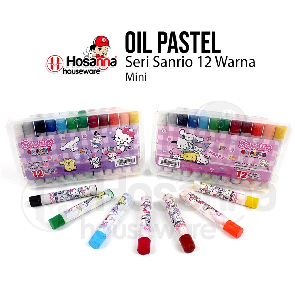 

CRAYON MINI SANRIO SERIES 12 WARNA / OIL PASTEL