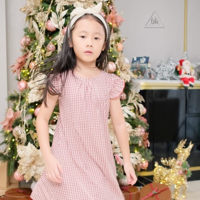 TIBI Dress Gingham | Dress Anak