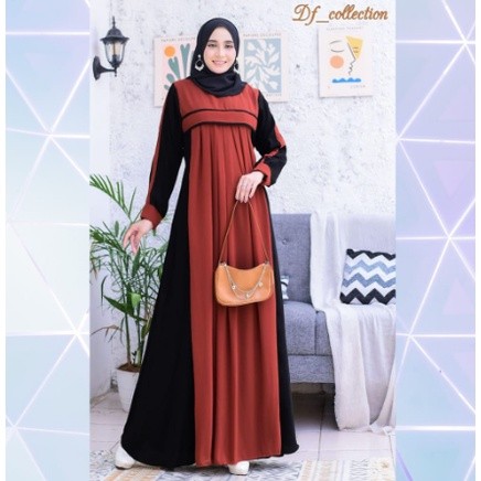 gamis Ariana Zahra Gamis Wanita Muslim Syar'i Bajukita.