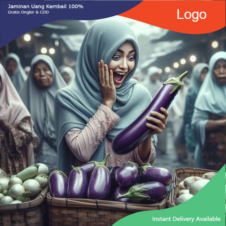 

DUA TIGA terong segar jumbo dari arab panjang hingga 26cm