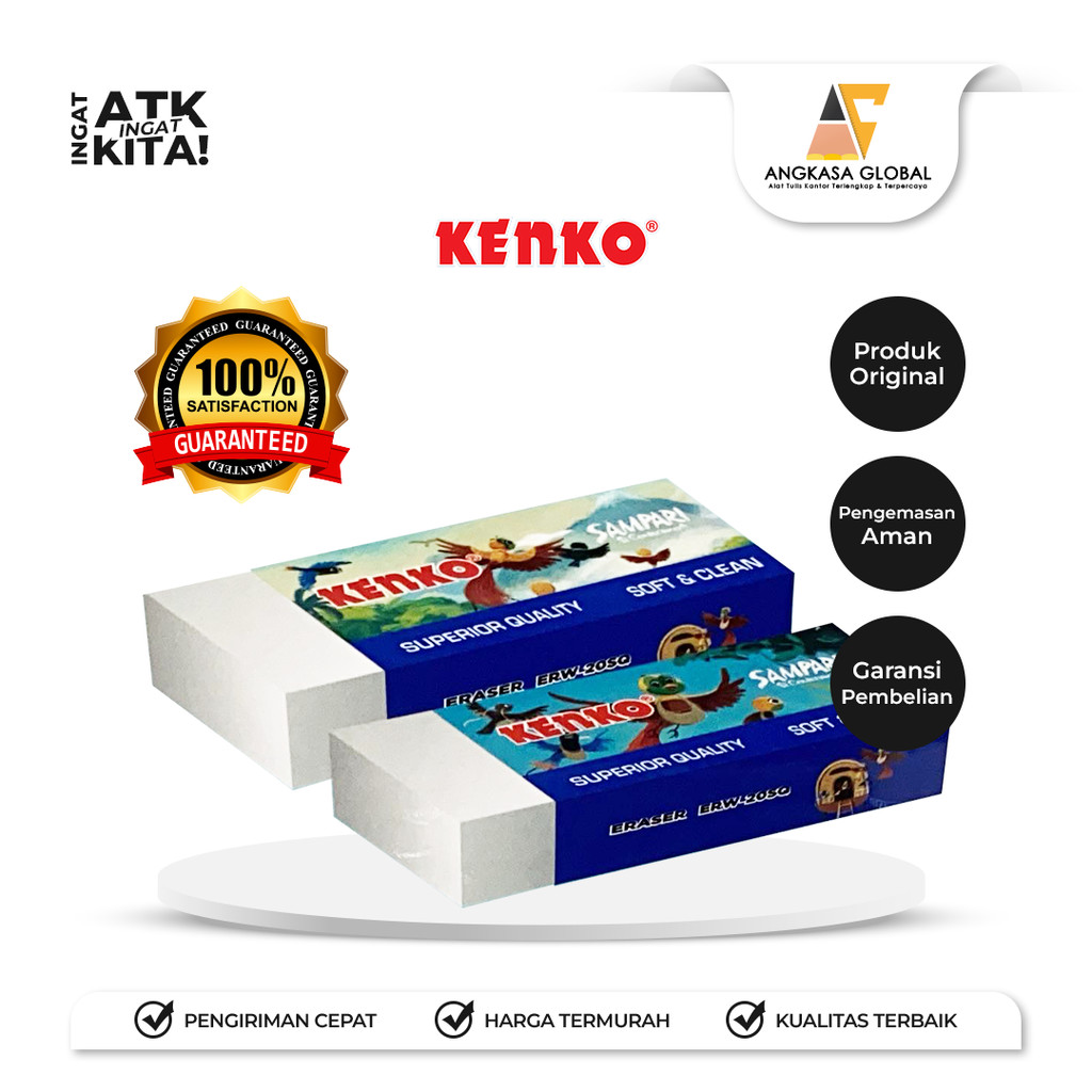 

KENKO PENGHAPUS/ ERASER SAMPARI ERW-20SQ-SPR (1PACK/ 20PCS)