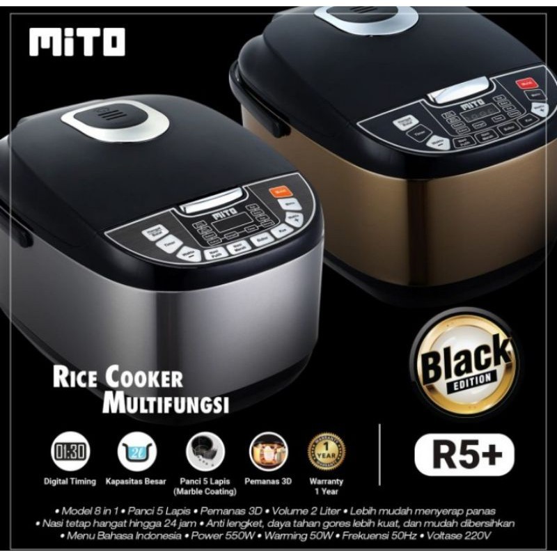 Mito Digital Rice Cooker R5+ Mito R5 Magicom mito - Rice cooker