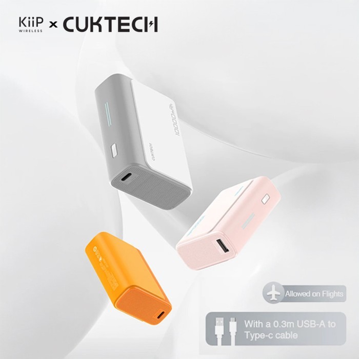 KiiP X CUKTECH PB100 / PB 100 Powerbank 10000mAh 30W USB TYPE-C Fast Charging