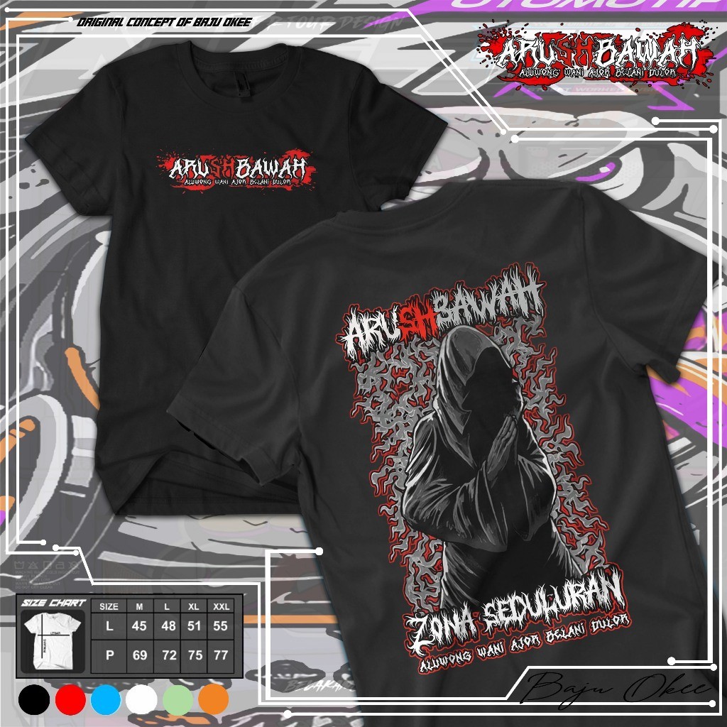 Baju Okee Kaos Anak PSHT ARUS BAWAH S M L XL XXL