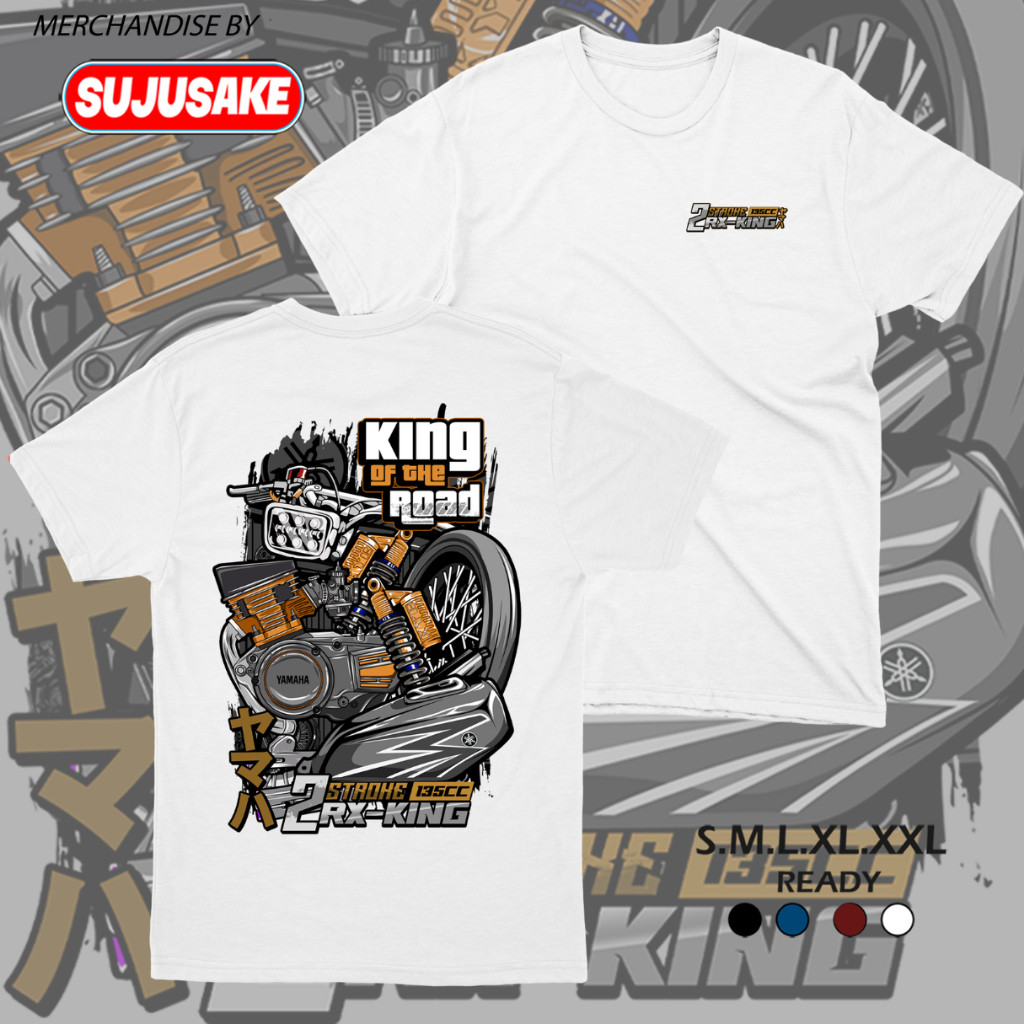 FestKaos Baju Kaos Atasan Motor Yamaha Rx King Jamda 2 Tak Stroke 2Stroke Distro Original Murah Kere