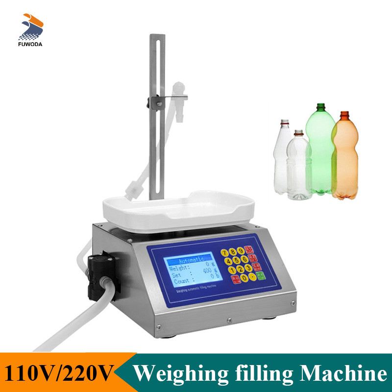 

Commercial Liquid Weighing Filling Machine 3.2L/Min Quantitative Filler For Beverage Soy Sauce 8-1000g