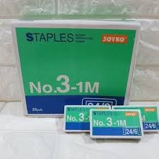 

STAPLES / ISI STAPLES JOYKO NO 3- 1M24/6 /REFILL HEKTER STAPLES 1 PAK 20PCS