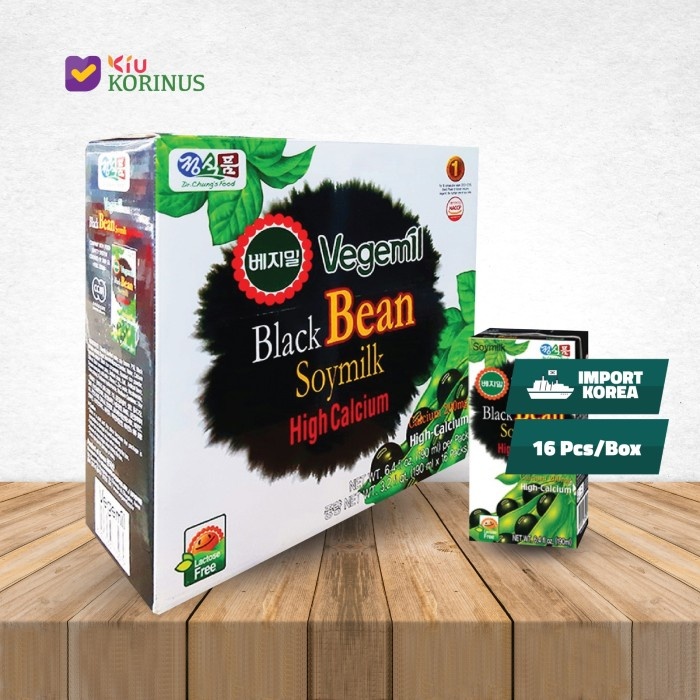 

VEGEMIL BLACK BEAN SOYBEAN MILK HIGH CALCIUM 1 BOX (isi 16 pcs) 190ML