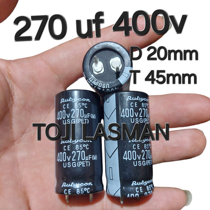 DS99 elko elco 270uf 450v power supply tv psu 200uf 220uf 400v 400 450 500v - 270uf 400v