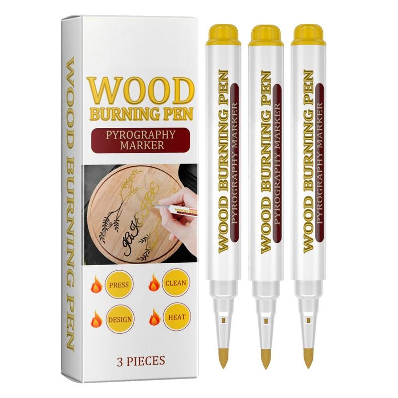 

Scorch Pen Markers For Wood Woodworking Pen For Drawing Multi-Functional Woodworking Drawing Pen For Birch Walnut Basswood And