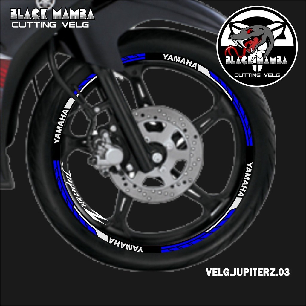 CUTTING STICKER VELG JUPITER Z - STIKER LIS LIST VARIASI BAN/VELG YAMAHA JUPITER Z