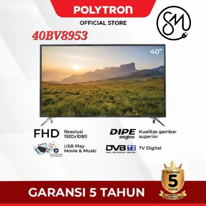 LED TV Polytron PLD 40V8953 40 inc Digital inch