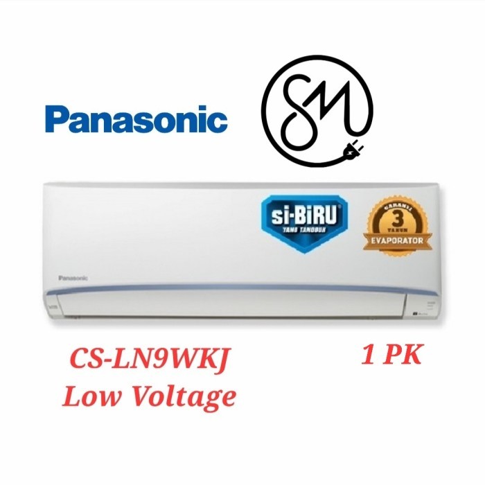 AC Panasonic 1 PK CS-LN9WKJ LN9 9WKJ si biru Low Voltage