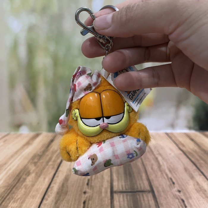 Garfield keychain/garfield kucing/boneka garfield/garfield boneka - Merah Muda