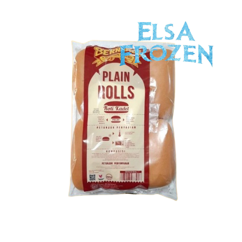 

BERNARDI ROTI HOT DOG PLAIN ROLL ISI 6 PCS 300GR / ROTI KADET