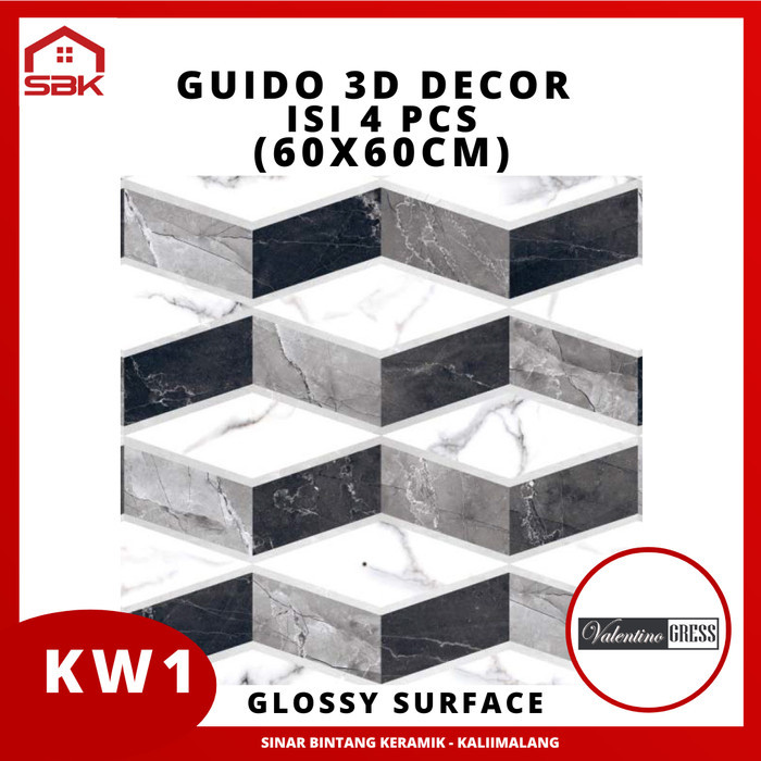 Granit Lantai 60x60 Guido 3D Decor