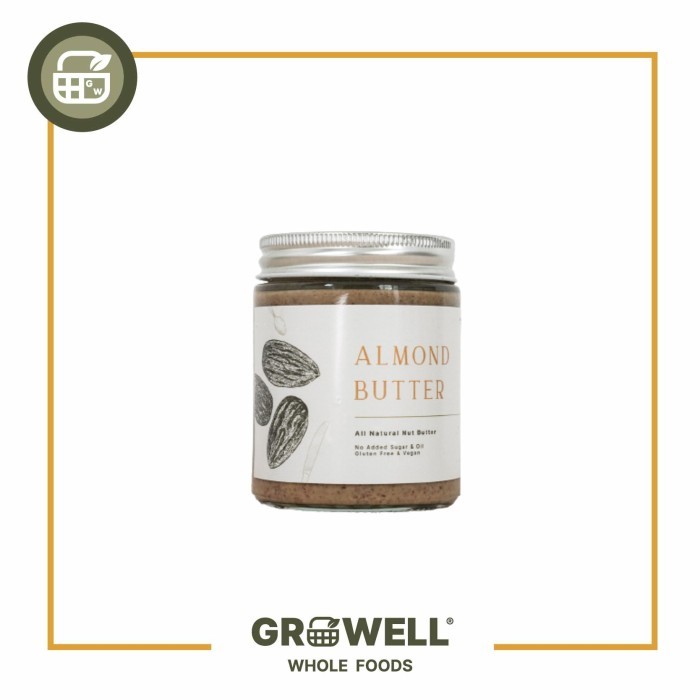 

[New Arrival] Growell Almond Butter 100% Natural 200Gr