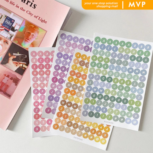 

MVP Stiker Huruf Deco Alphabet Sticker Dekorasi Jurnal Scrapbook Stiker Alat Tulis Hadiah Keyboard