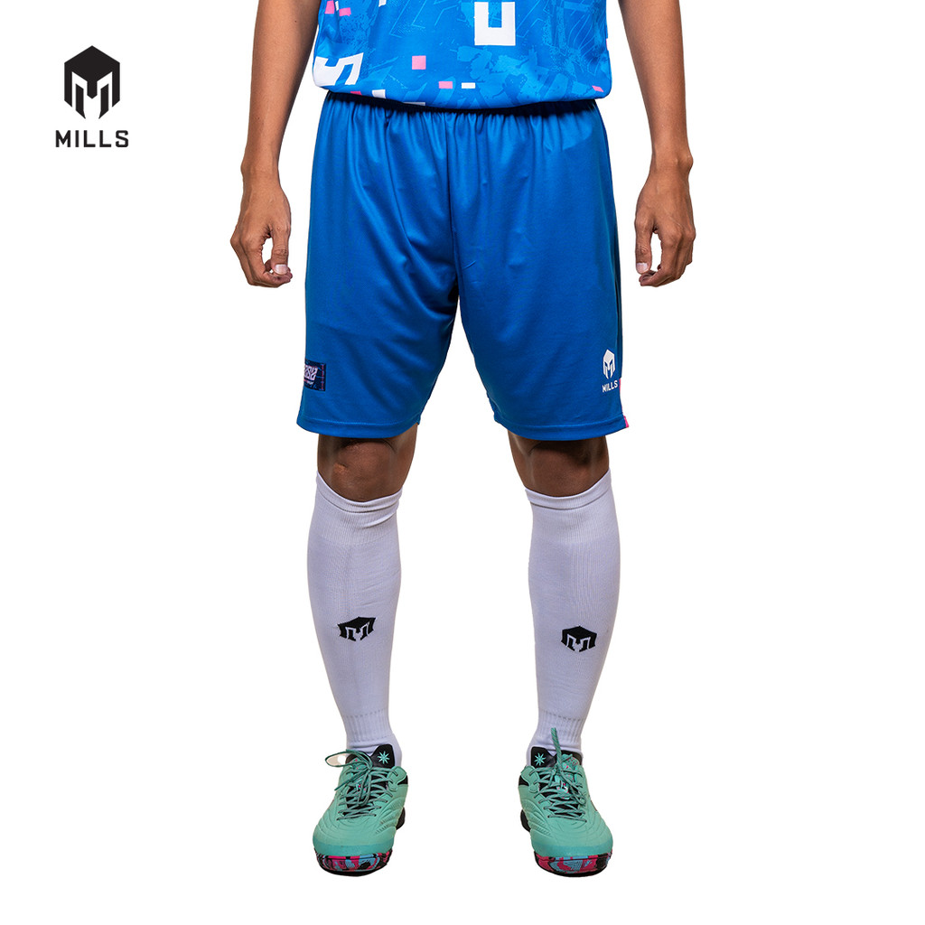 MILLS Celana Olahraga Sepakbola Futsal Football Short BBS Blue 3241