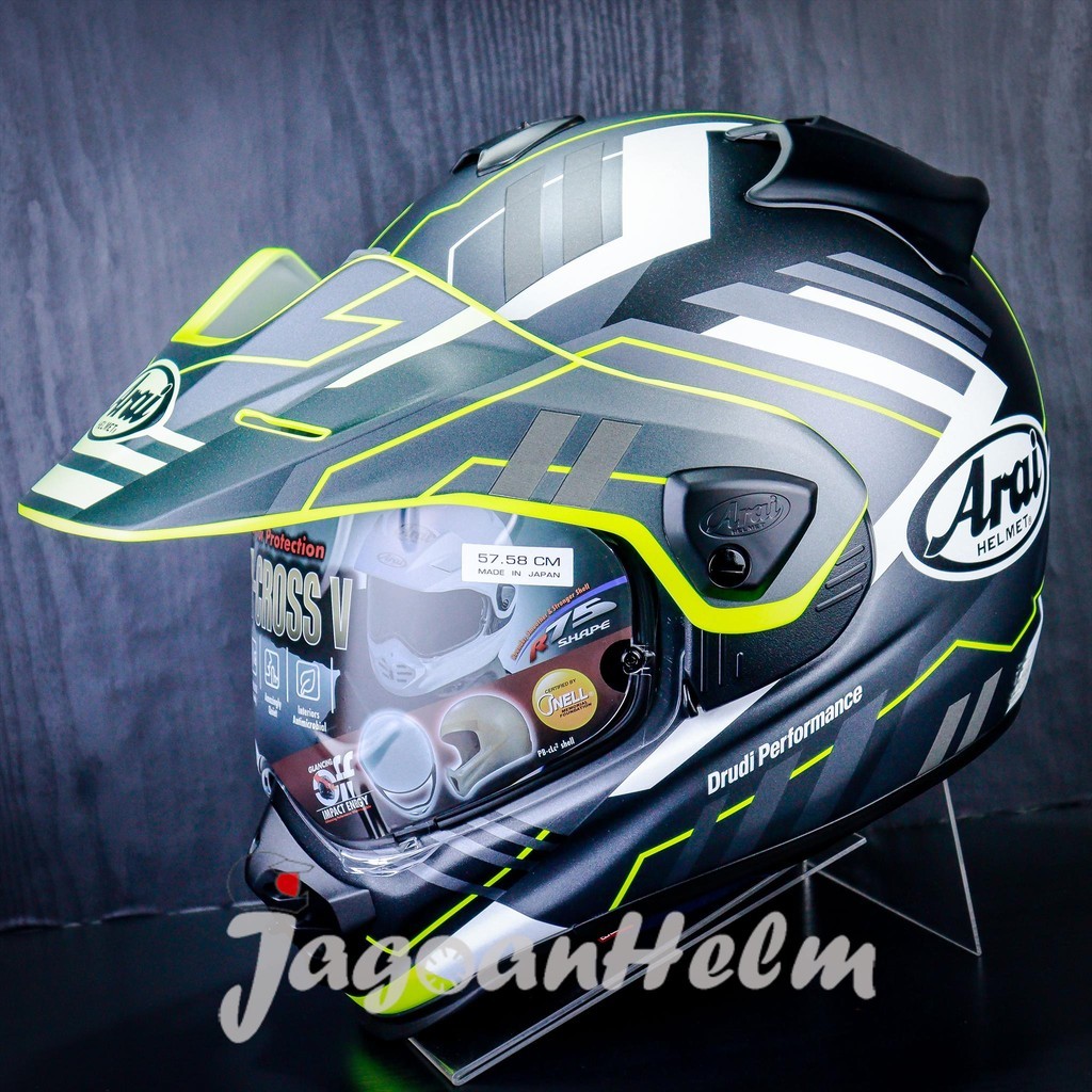 ARAI HELM TOURCROSS V TRAIL | YELLOW | ARAI TOUR CROSS V SUPER MOTO