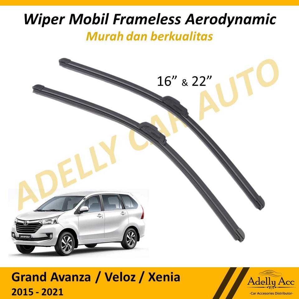 Wiper Kaca Depan Mobil Frameless Mobil Grand Avanza dan Xenia (2015- 2021)