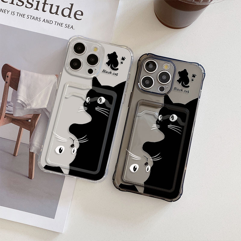 Couple Crystal Slot Card Case Casing For iPhone 16 Pro ax 16 PLUS 16 PRO 15 PRO 15PRO AX 15 PLUS 14 