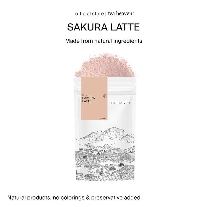 

Sakura Tea Latte Japanese Cherry Blossom Powder Japan Drink