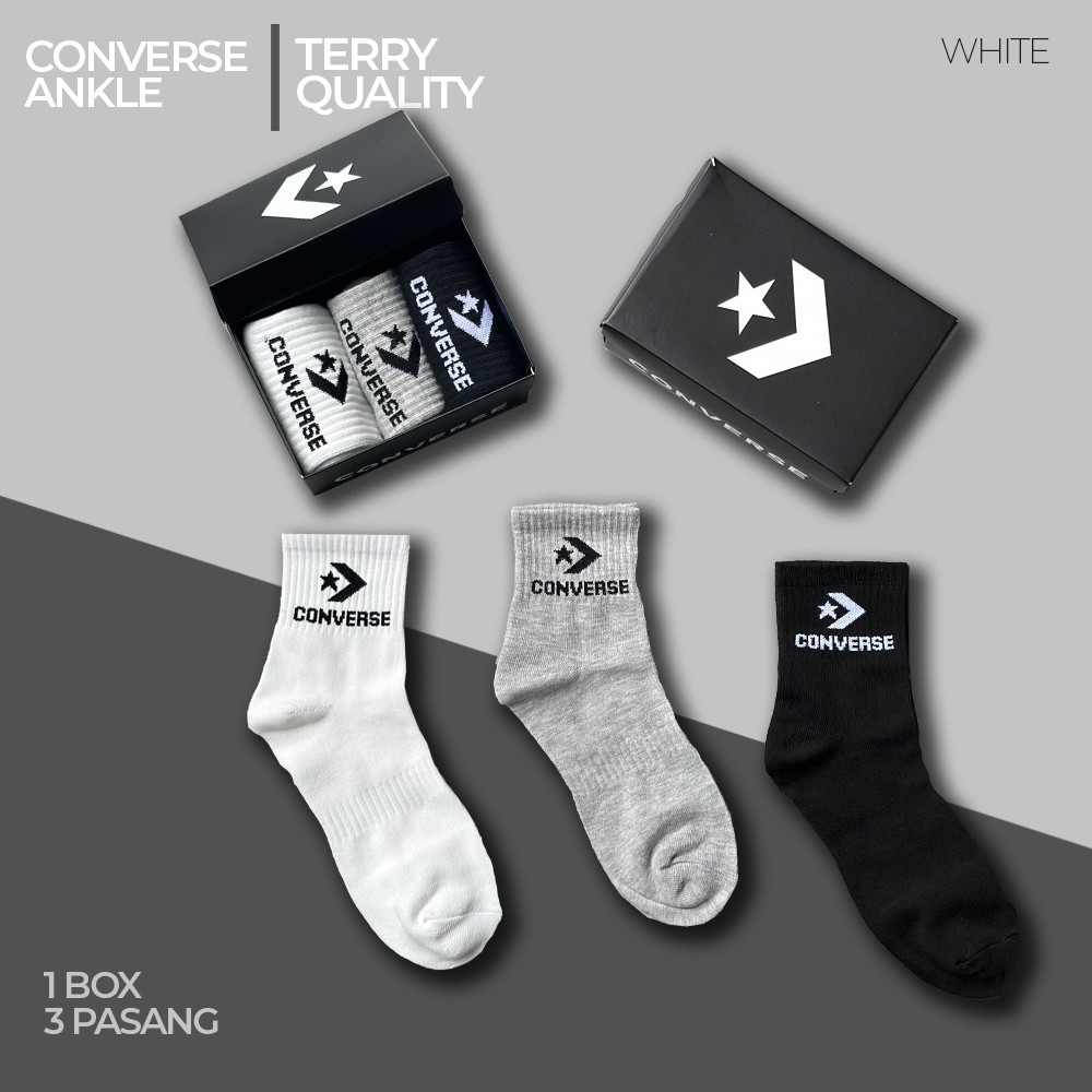 CONVERSE WOODMARK ULTRALOW LINER QUARTER SOCKS/SOCK CONVERSE LOW CUT / KAOS KAKI CONVERSE QUARTER UN