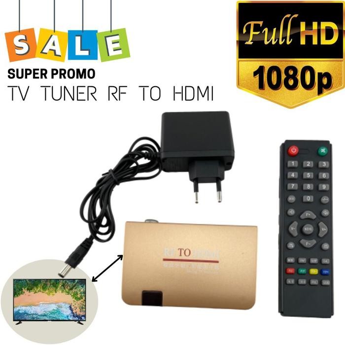 TV TUNER ANALOG RECEIVER CONVERTER RF TO HDMI LED LCD