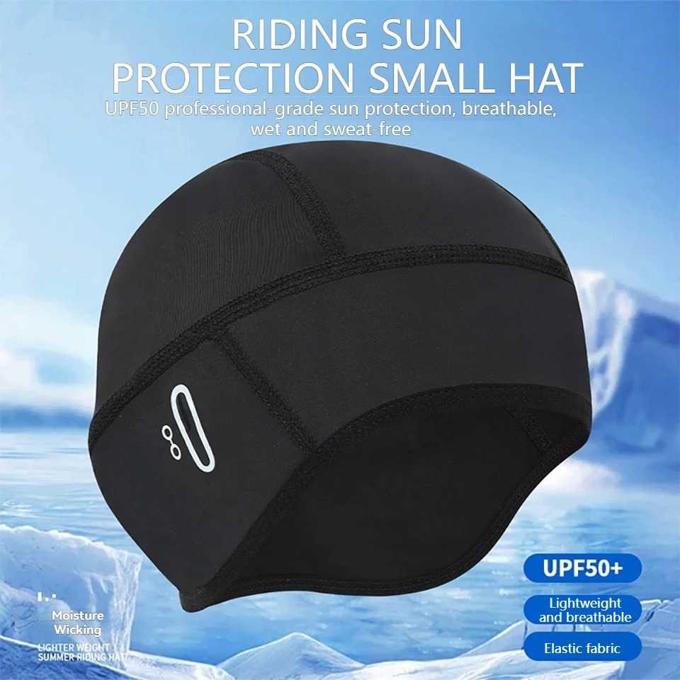 Topi Kupluk Helm Sepeda Motor Inner Cap Breathable Glasses Hole