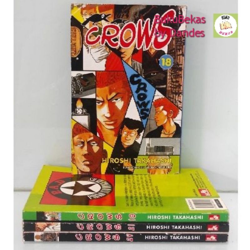 Crows _ by Hiroshi Takahashi (Elex Media) Komik Manga Bekas Preloved Cabutan