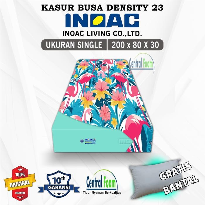 Sale Kasur Busa INOAC Tebal 30 cm EON Density 23 - FREE BANTAL - Ukuran 80x200, 90x200, 100x200, 120
