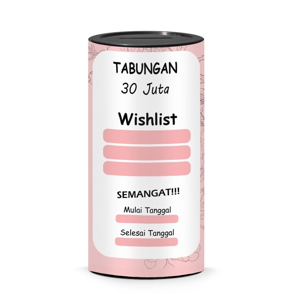 Celengan Target 100 Juta 50 Juta 30 Juta Permanen Celengan Uang Asli Wishlist Viral Premium