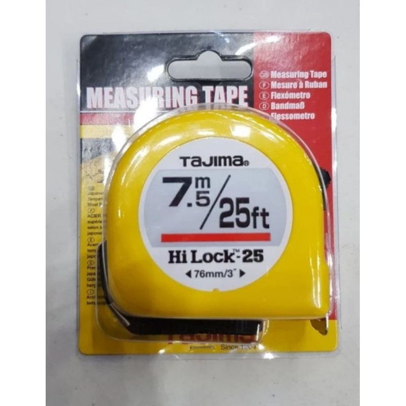 Tajima Meteran 7,5 Meter (25Ft) Ori Japan