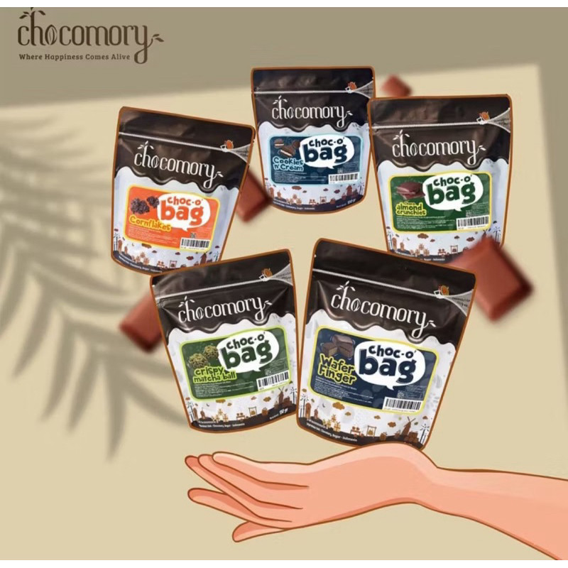 

Choco Bag aneka rasa Matcha Almond Coklat Coookies