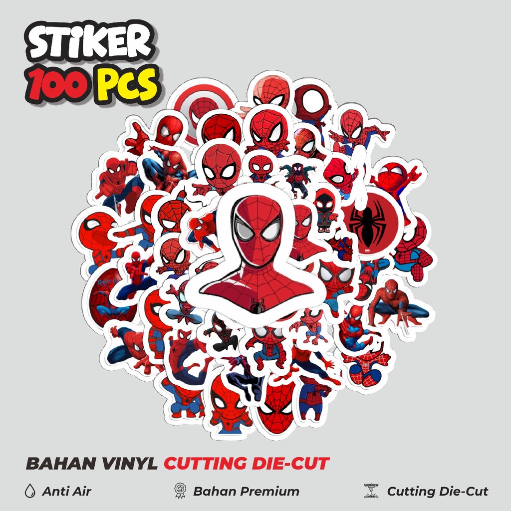 

Terbaru! 50 pcs Stiker Marvel Spiderman Dekorasi Lucu Kreatif untuk Notebook, Skateboard, HP