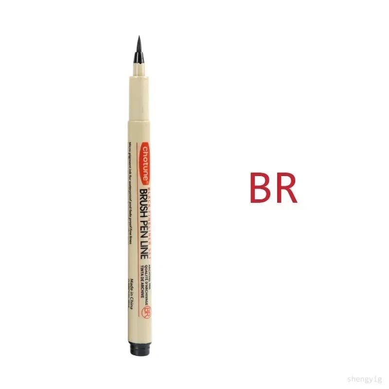 

Art cartoon Outlining Pen Pigment Liner Micron Pen Marker set Hook Line Needle Pen for Sketch Soft Brush Stationery Art Supplies