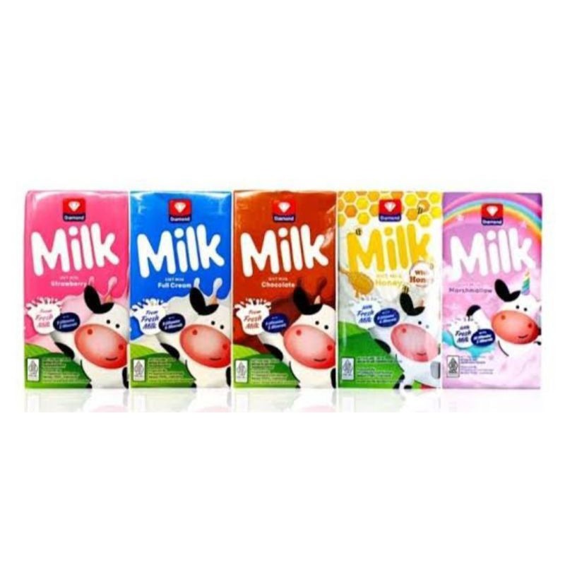 

Diamond susu uht 125ml all variant isi 40pcs
