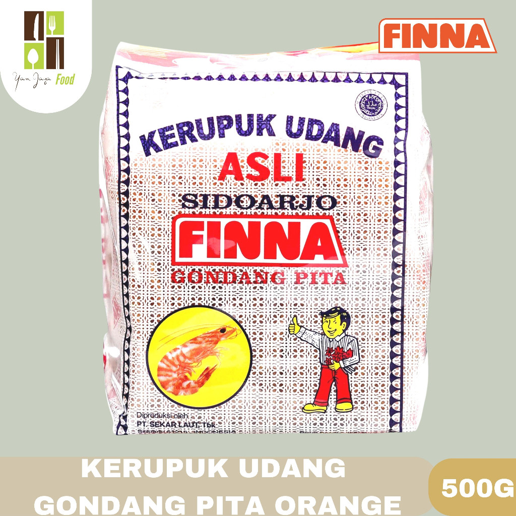 

Finna Kerupuk Udang Gondang Pita Orange / Asli Sidoarjo 500g