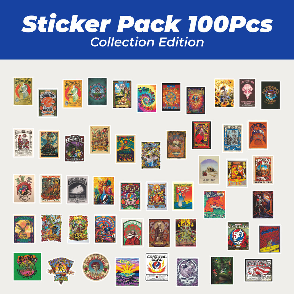 

Hot Stiker Poster Grateful Dead Retro Lucu Anti Air Stikers Berperekat Waterproof Sticker Decal Buat Motor Helm Buku Journal Koper Casing HP Laptop Botol Minum