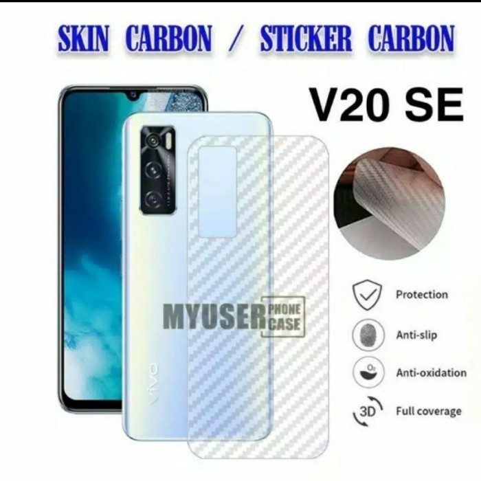 BACK SKIN CARBON OPPO A96 4G - ANTI GORES BELAKANG OPPO A96 4G OPPO A96 5G OPPO K5