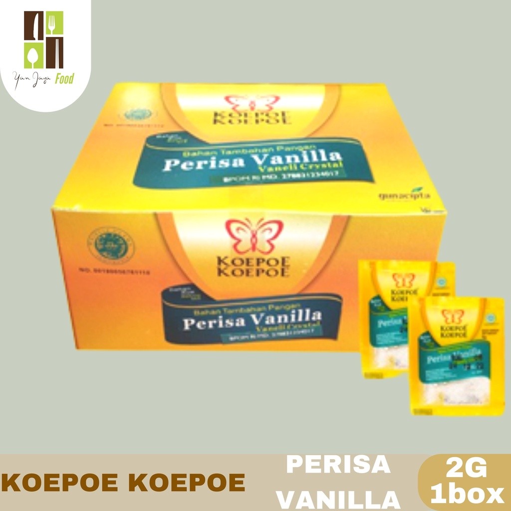 

koepoe Koepoe Bahan Kue Perisa Vanilla 2 g 1Box / Kupu Kupu