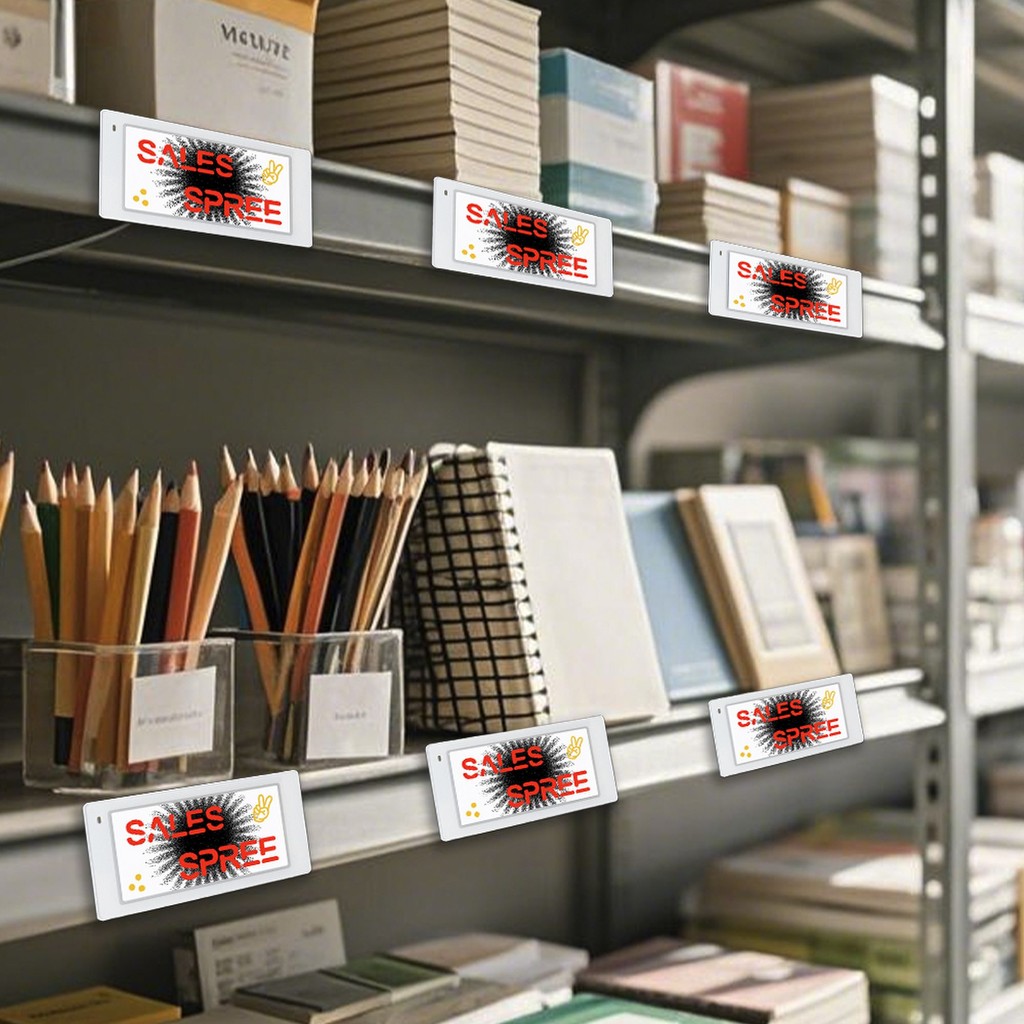 

2pcs 3.5 inch Supermarket Digital E-Ink Price Tag Electronic Shelf Label for Efficient Inventory Management