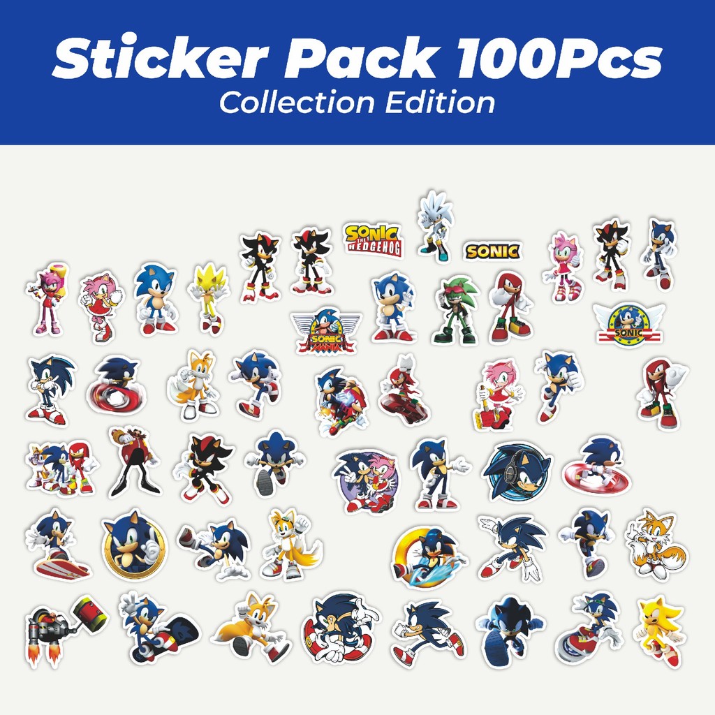 

Hot Stiker Kartun Sonic the Hedgehog Lucu Anti Air Stikers Berperekat Waterproof Sticker Decal Buat Motor Helm Buku Journal Koper Casing HP Laptop Botol Minum