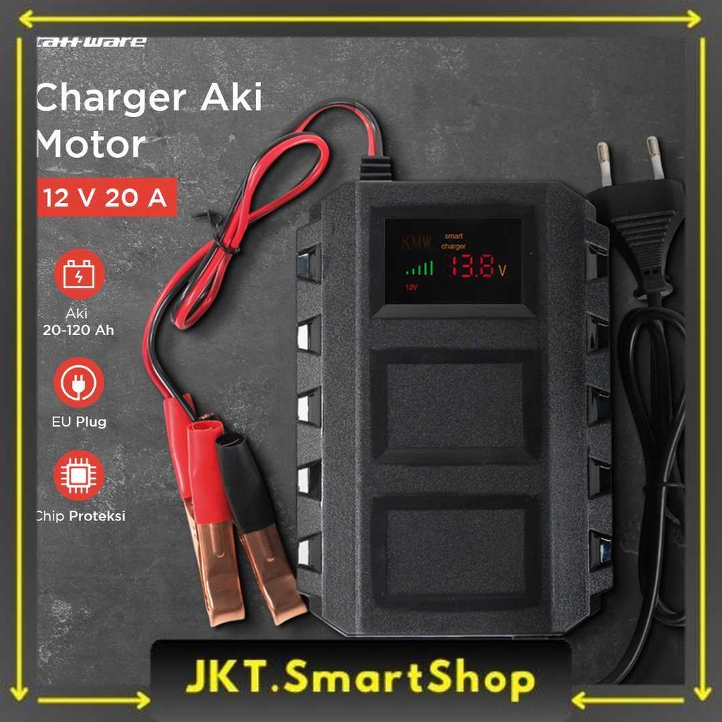 Taffware Charger Aki Mobil Intelligent Battery Charger 12V 20A