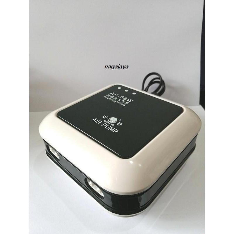 Aerator 4 lubang Yamano AP 08W pompa gelembung udara 4 lubang aquarium aksesoris aquarium peralatan 