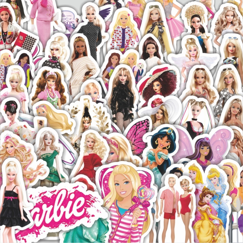 

Stiker Cutting Pack Stiker Kartun Barbie Isi 100Pcs Series Aesthetic Lucu Keren Untuk Koper Bahan Vynil