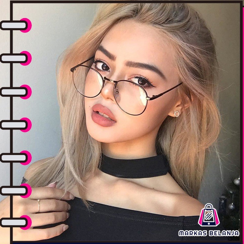 K102 Kacamata Wanita Kaca Mata Model Pria Unisex Fashion Korea S1361